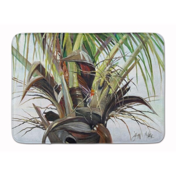 Carolines Treasures Top Palm Tree Machine Washable Memory Foam Mat JMK1130RUG - main